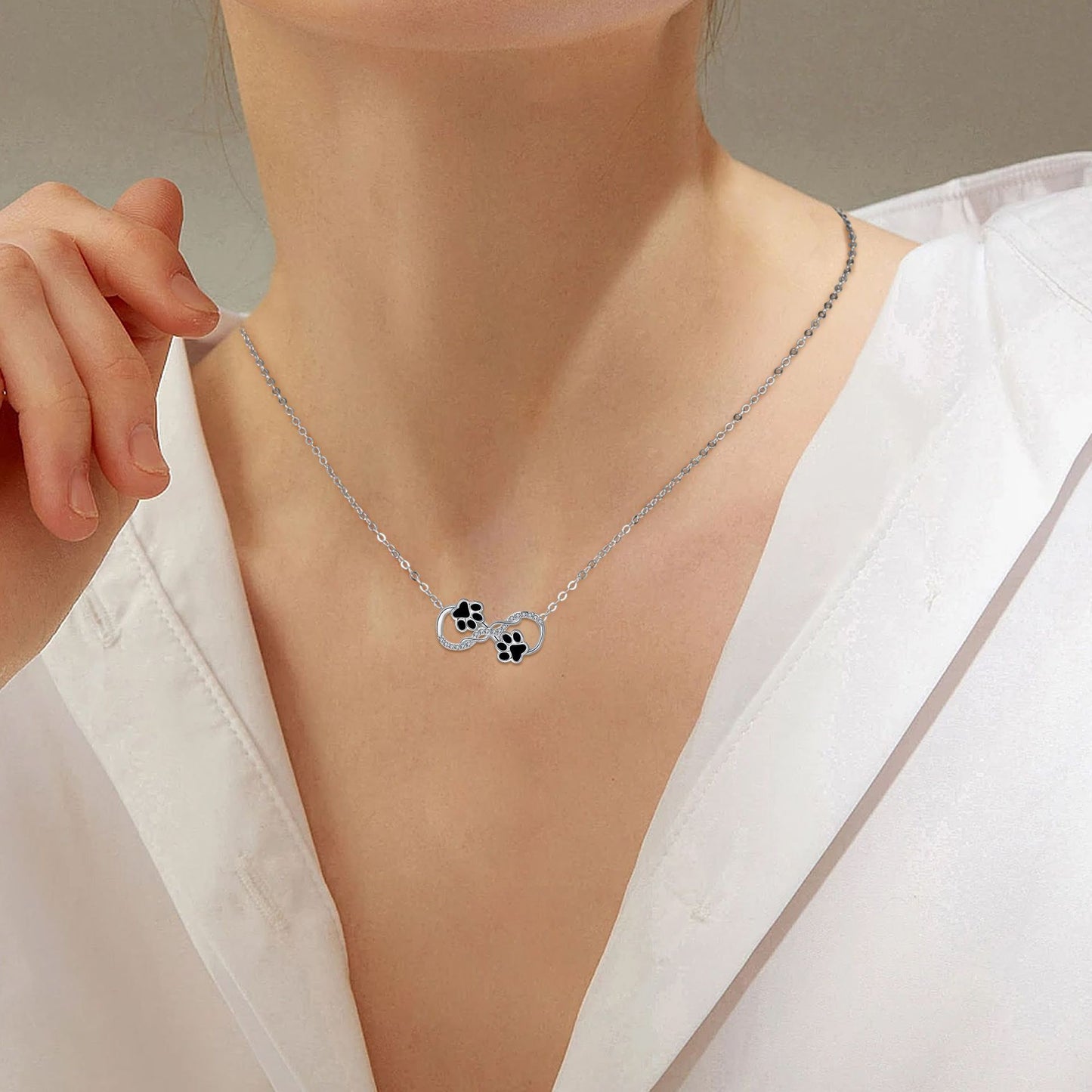 Clavicle Chain Simple Cute Dogs Tass Halsband