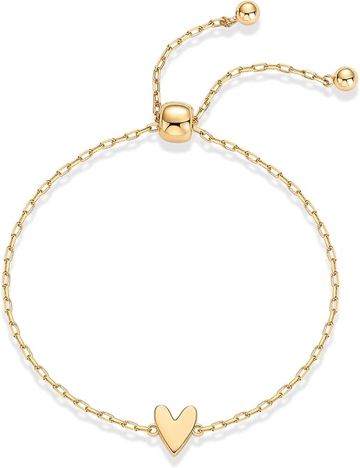 Strålande Hjärta armband | Guld