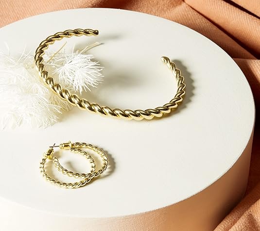 Tvinnat armband | Guld