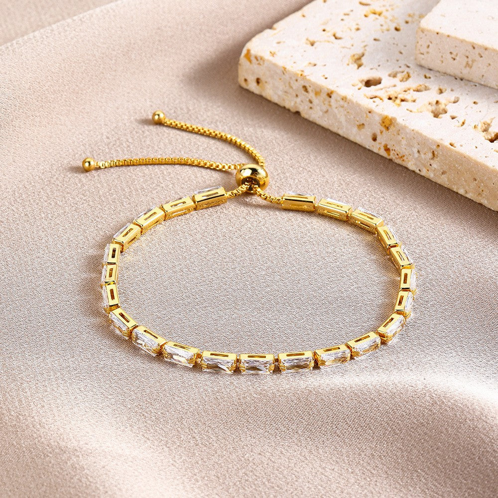 Horizen Tennis armband | Guld