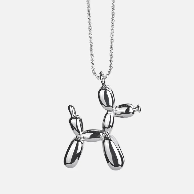 Guld Balloon Hund Statement Halsband
