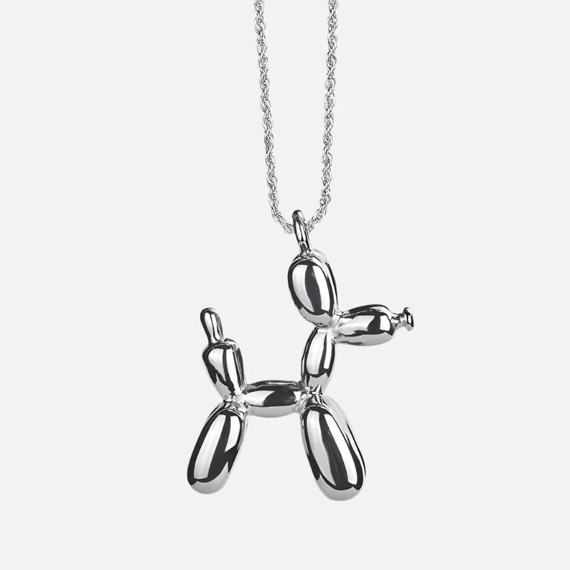 Guld Balloon Hund Statement Halsband
