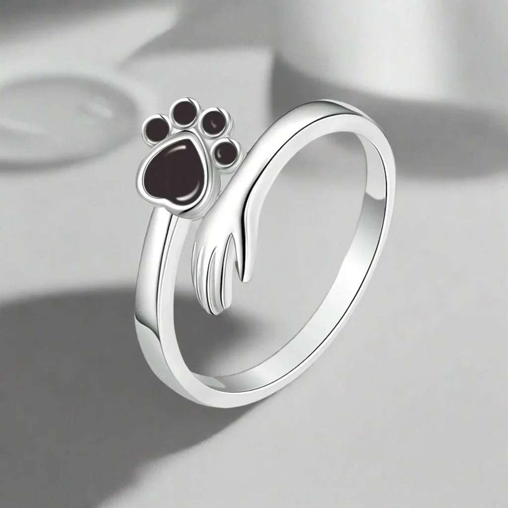 Silver Tass Hand Memorial Ring