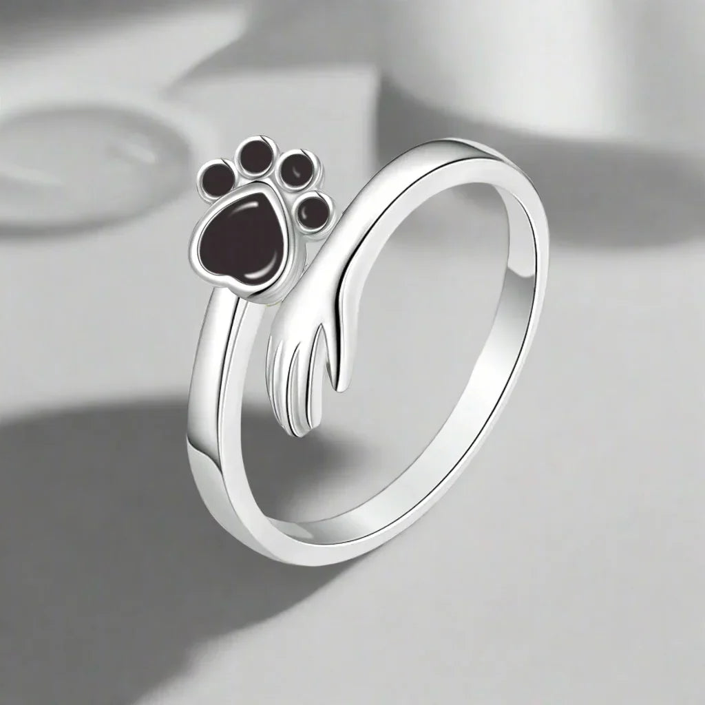 Silver Tass Hand Memorial Ring