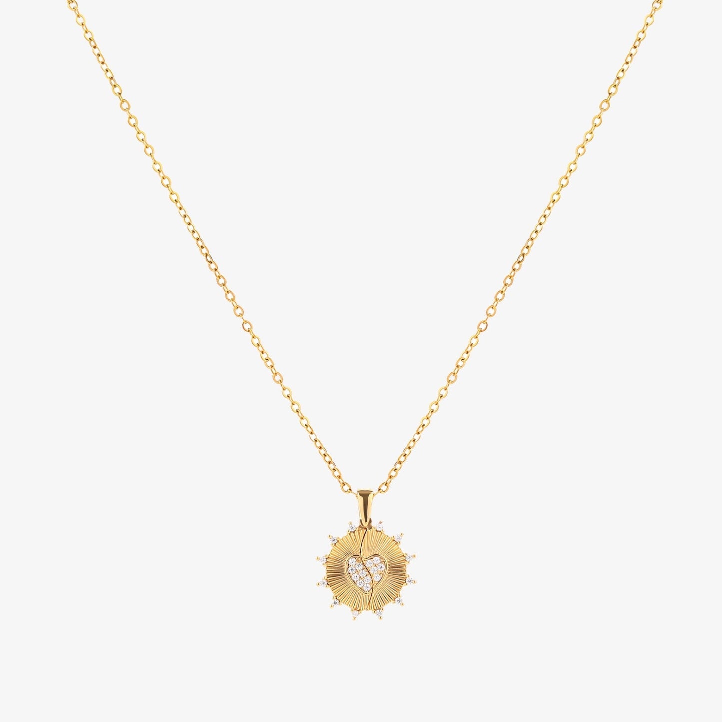 Solstråle Kärlek halsband | Guld
