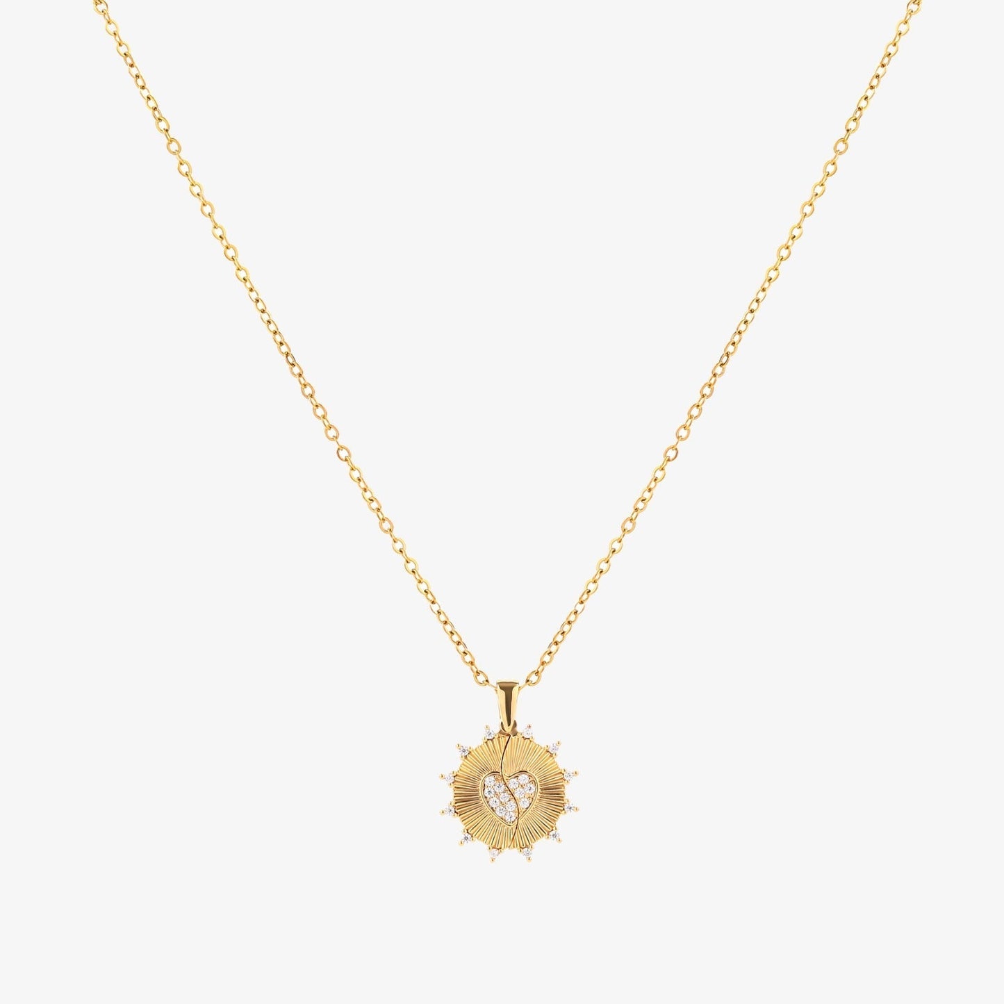 Solstråle Kärlek halsband | Guld