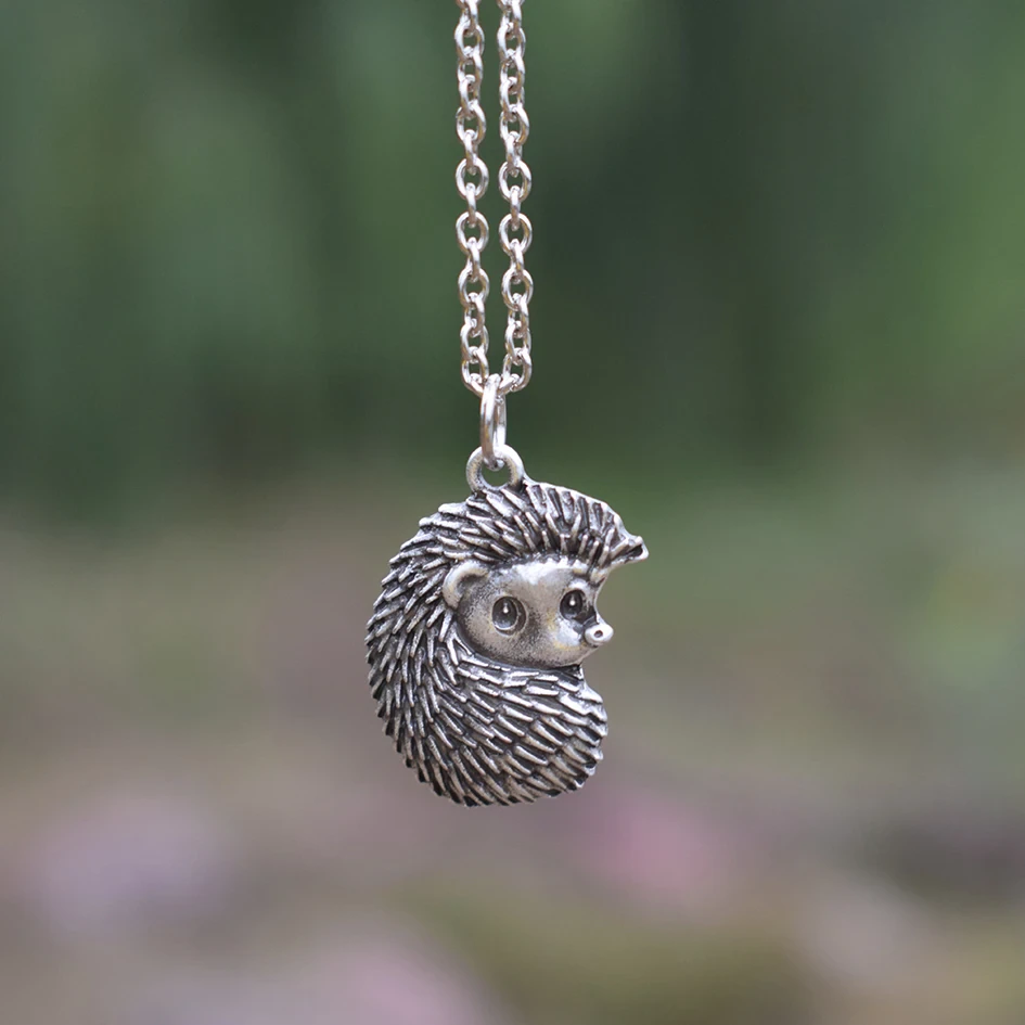 Vintage Porcupine Silver Halsband
