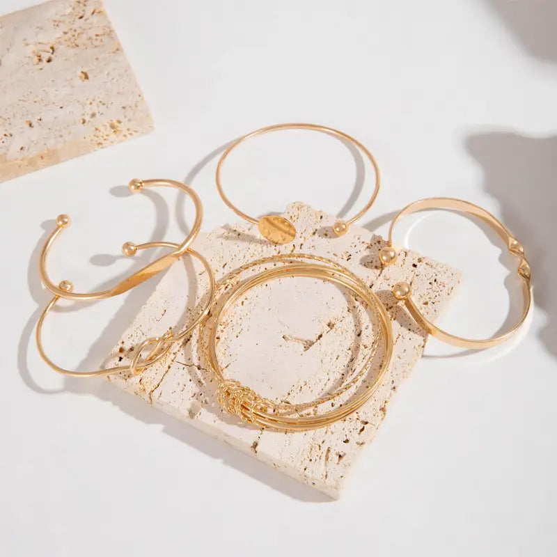 Knuten Elegance armband Set | Guld