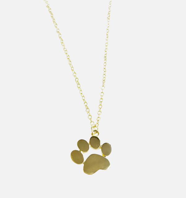 Guld Tass Print Memory Halsband Hund Mom