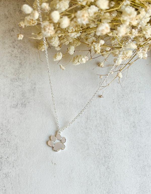 Sterling Silver Tass Print Memory Halsband