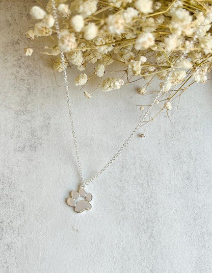 Sterling Silver Tass Print Memory Halsband