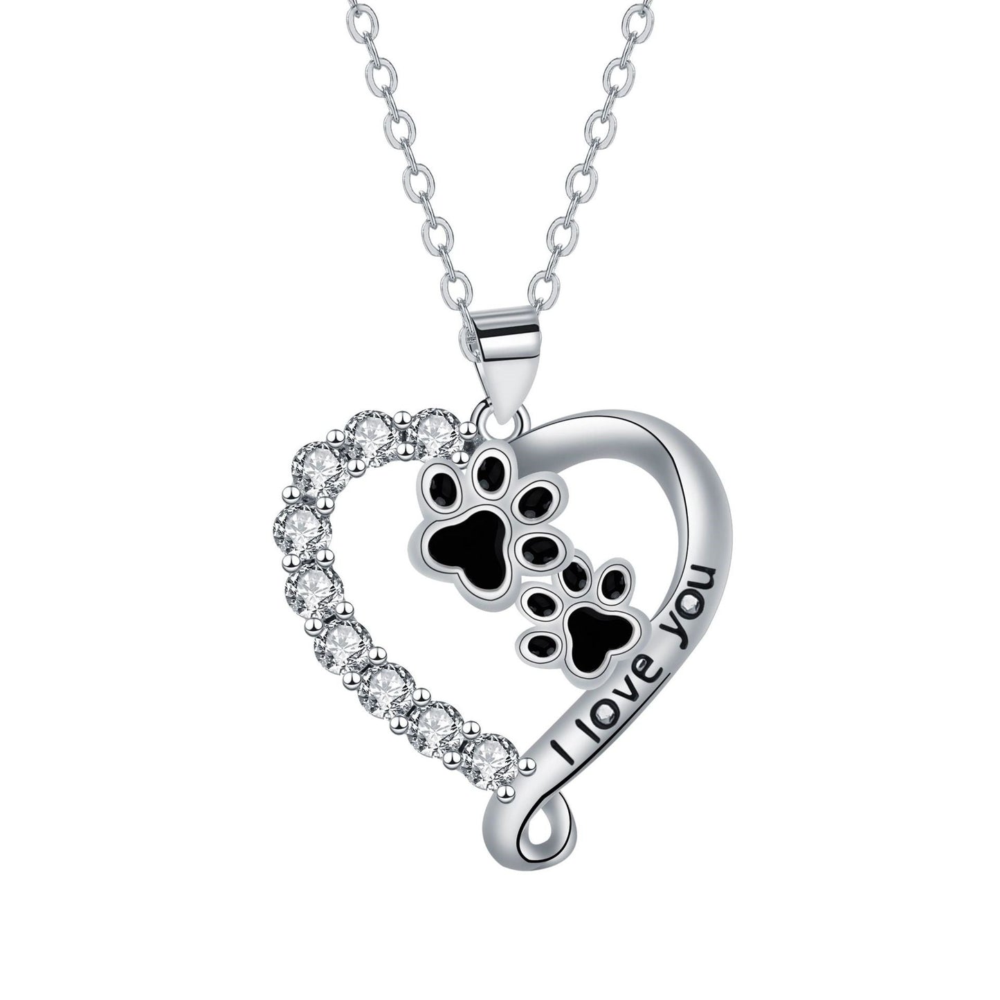 Hjärta Shaped Hänge Tass Halsband
