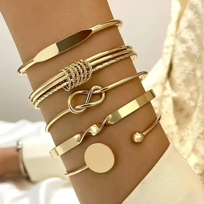 Knuten Elegance armband Set | Guld