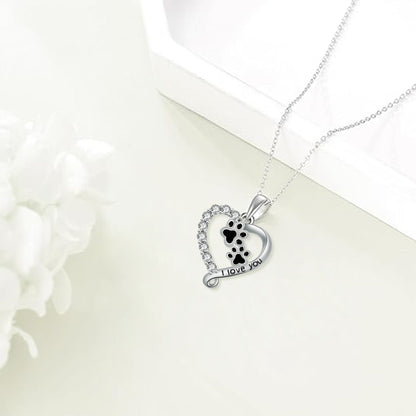 Hjärta Shaped Hänge Tass Halsband