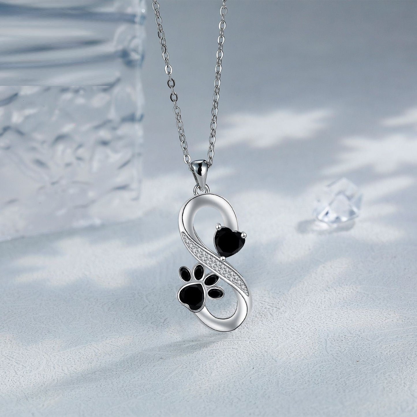 Infinite Symbol Halsband Hearts Tass Print