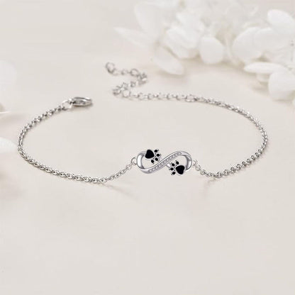 Infinite Symbol Hänge Dogs Tass Womens Armband