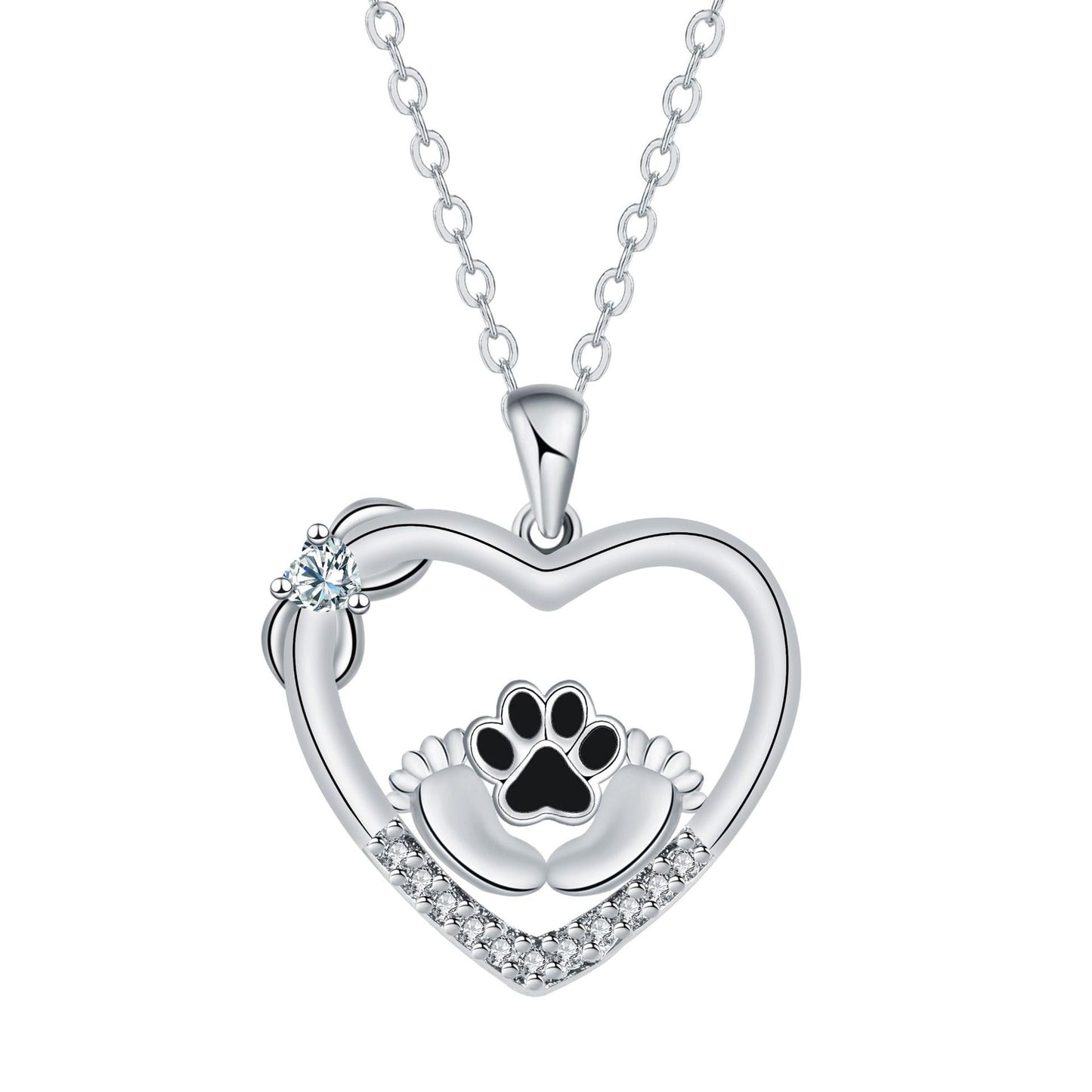 Little Feet Hund Tass Print Halsband