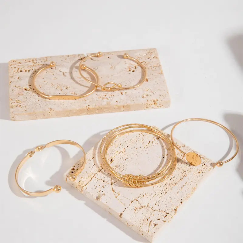 Knuten Elegance armband Set | Guld