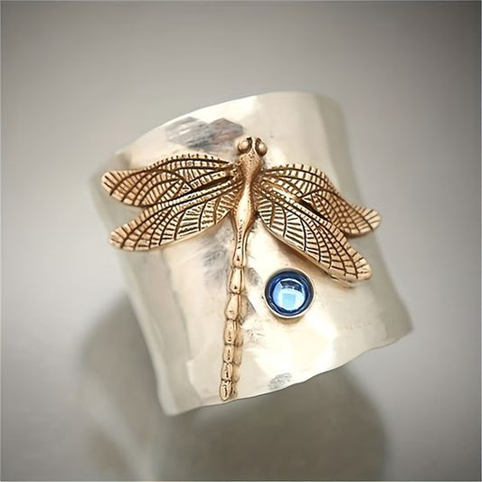 White Yellow Glass Ring Copy