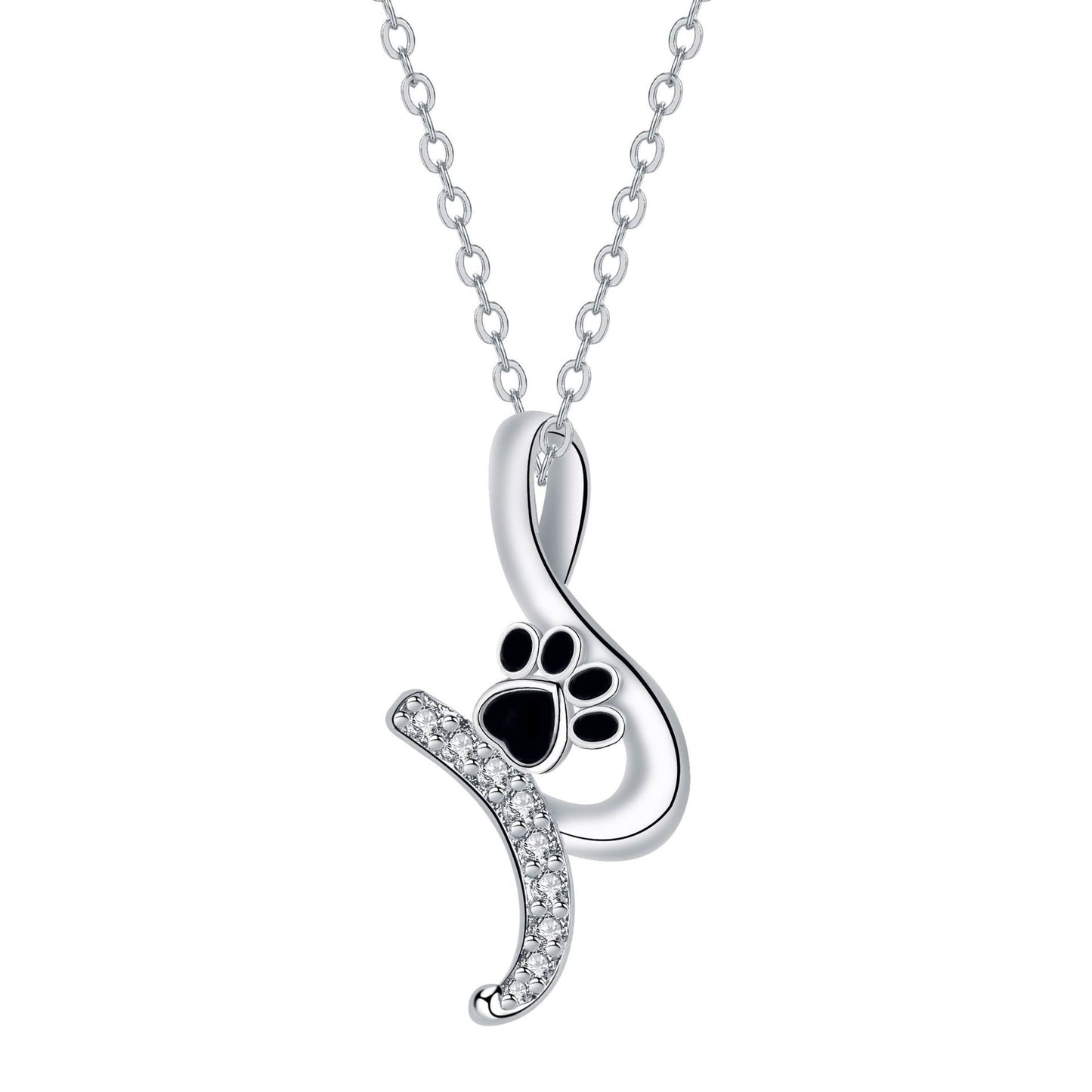 Cute Tass Print Hänge Halsband