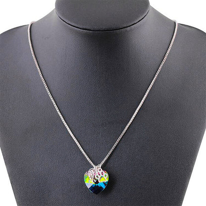 Rainbow Kristall Pet Memorial Halsband