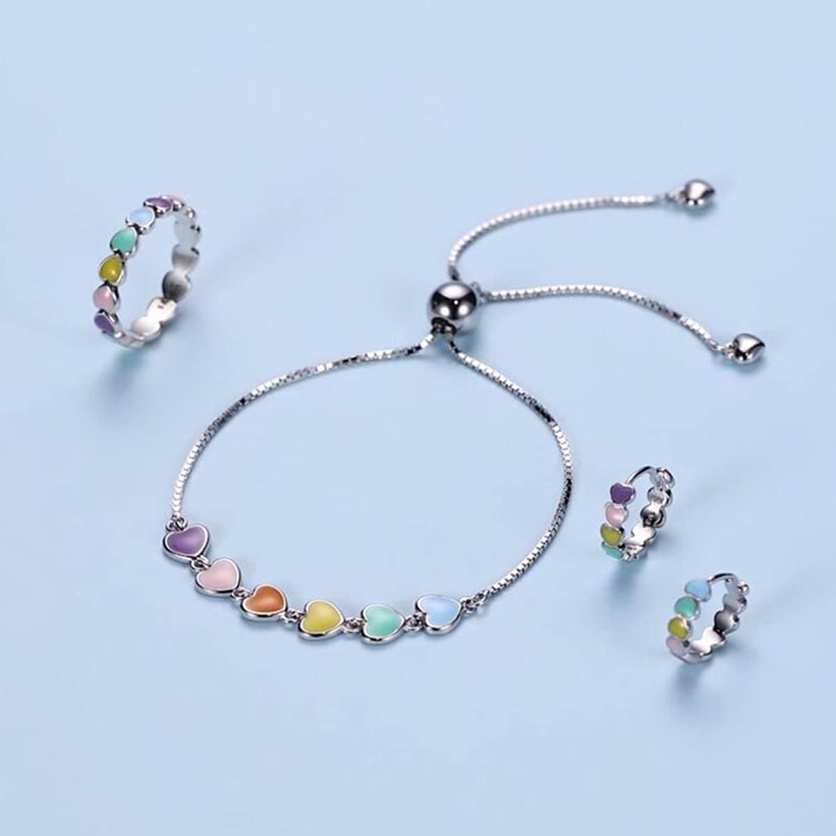 Silver Tass Print Justerbar Armband