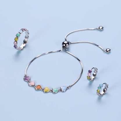 Silver Tass Print Justerbar Armband