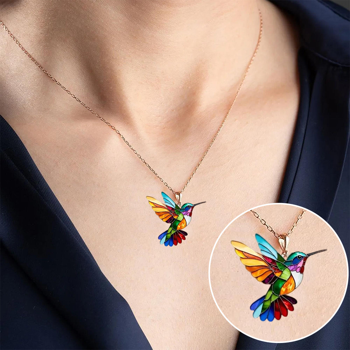 Colorful Kolibri Halsband