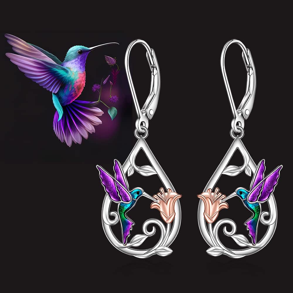 Beautiful Kolibri Halsband For Women With Bonus Örhängen