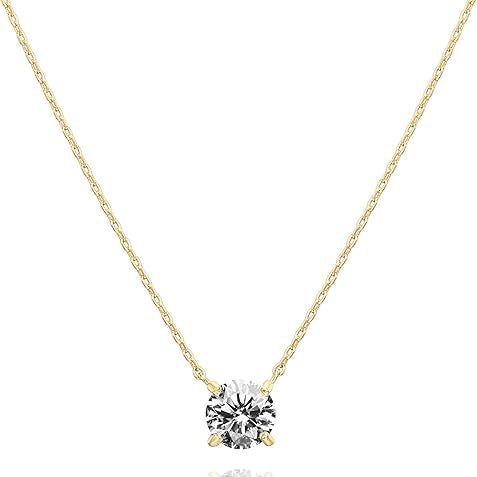 Aurora Kristall halsband | Guld