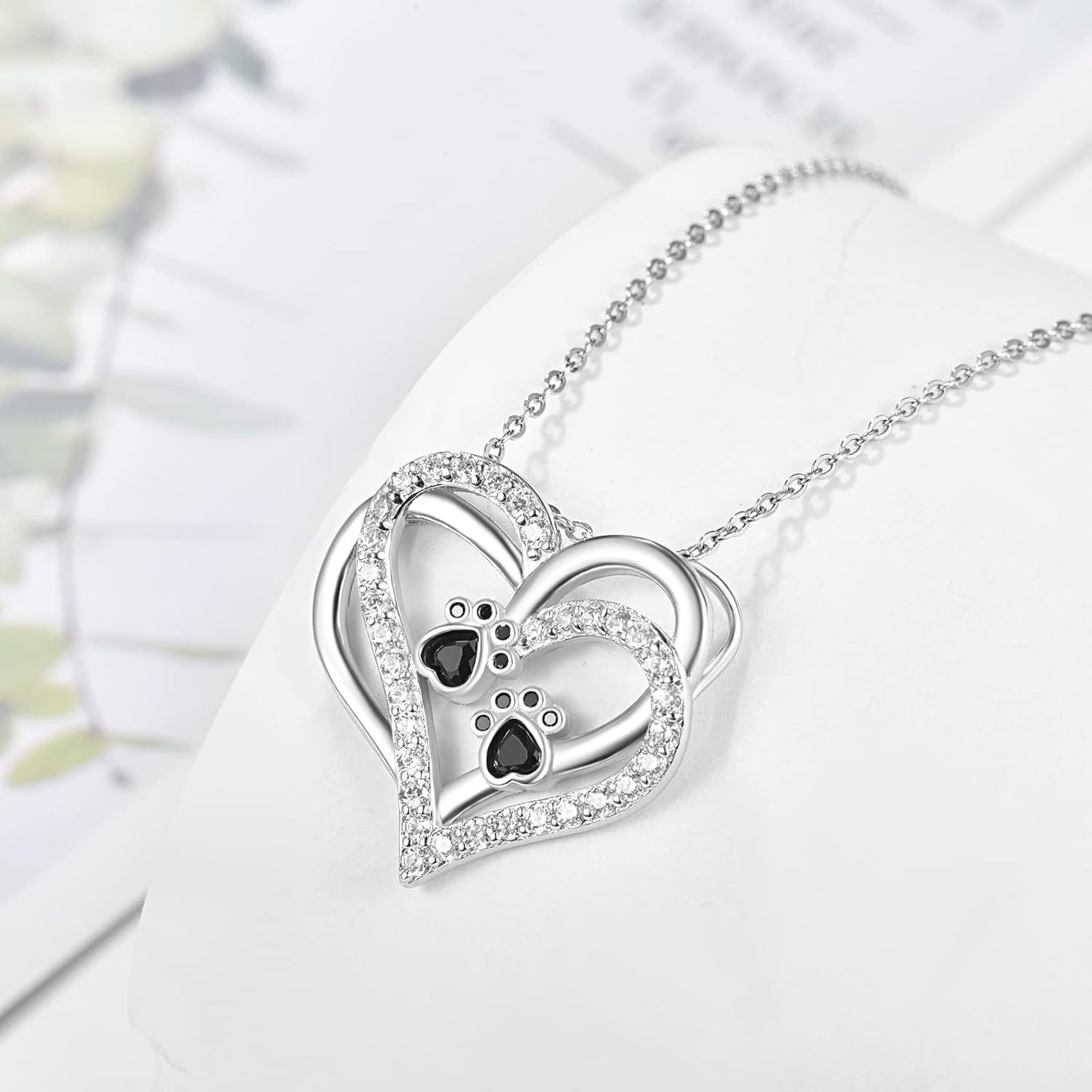 Forever Love Tass Print Halsband