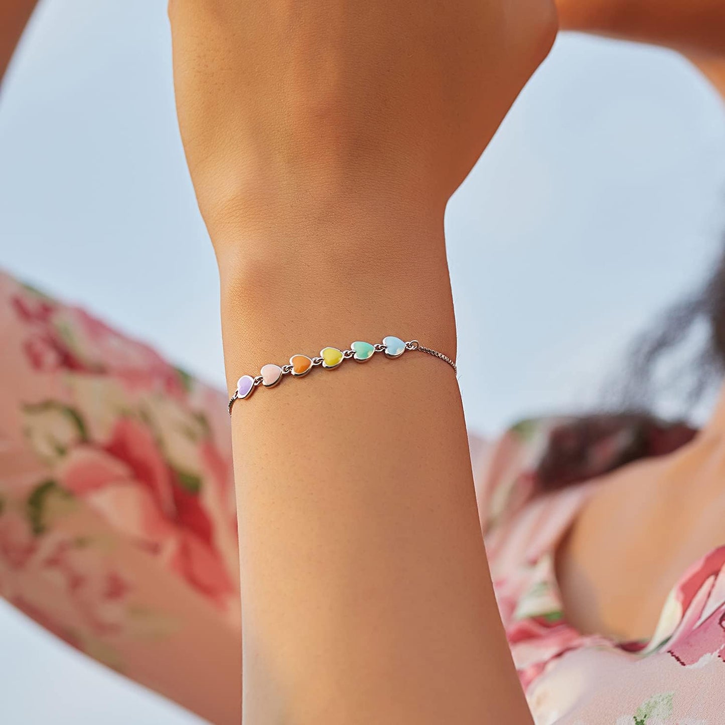 Silver Tass Print Justerbar Armband