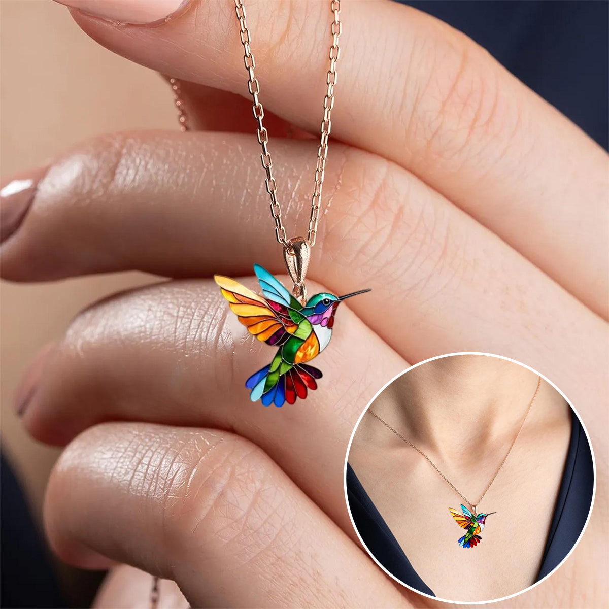 Colorful Kolibri Halsband