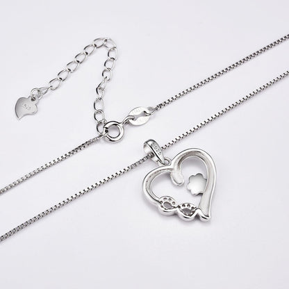 Infinity Hjärta Tass Memorial Halsband
