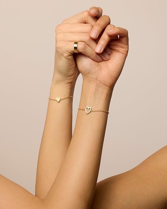 Strålande Hjärta armband | Guld