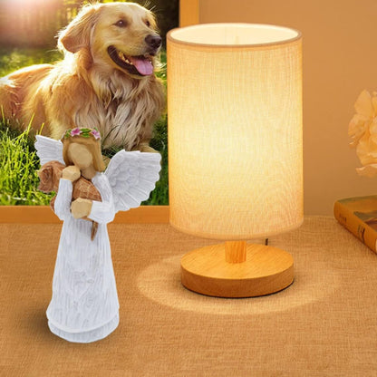 Hund Memorial Gift Set With Ängel Of Friendship Figurine Rainbow Bridge Chakra Armband