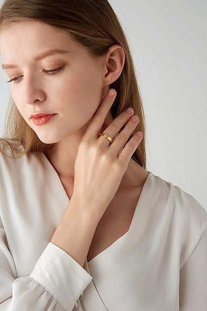 Löfte Band Ring | Guld