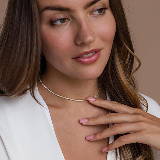 Tennis halsband | Guld