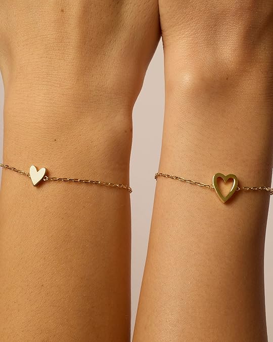 Strålande Hjärta armband | Guld