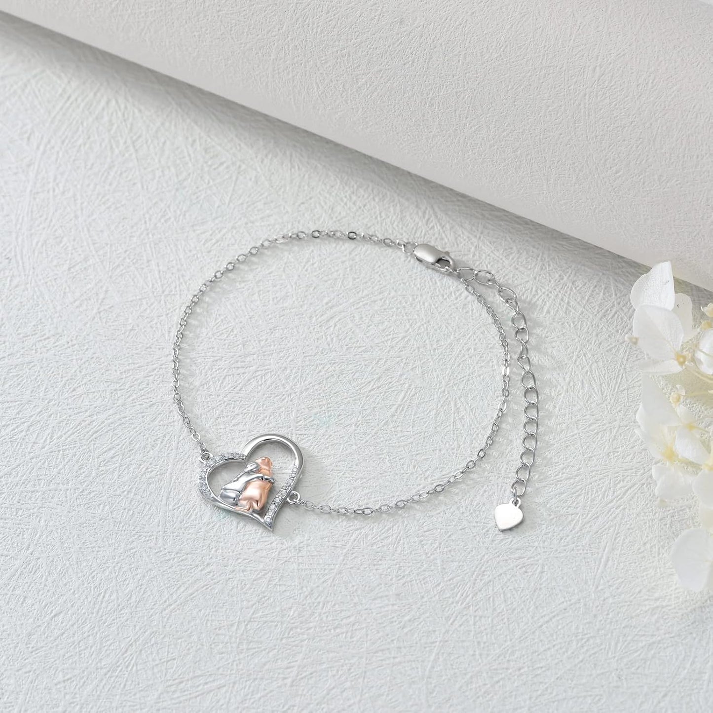 Forever Faithful Hund Berlock Armband