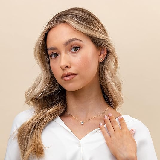 Aurora Kristall halsband | Guld