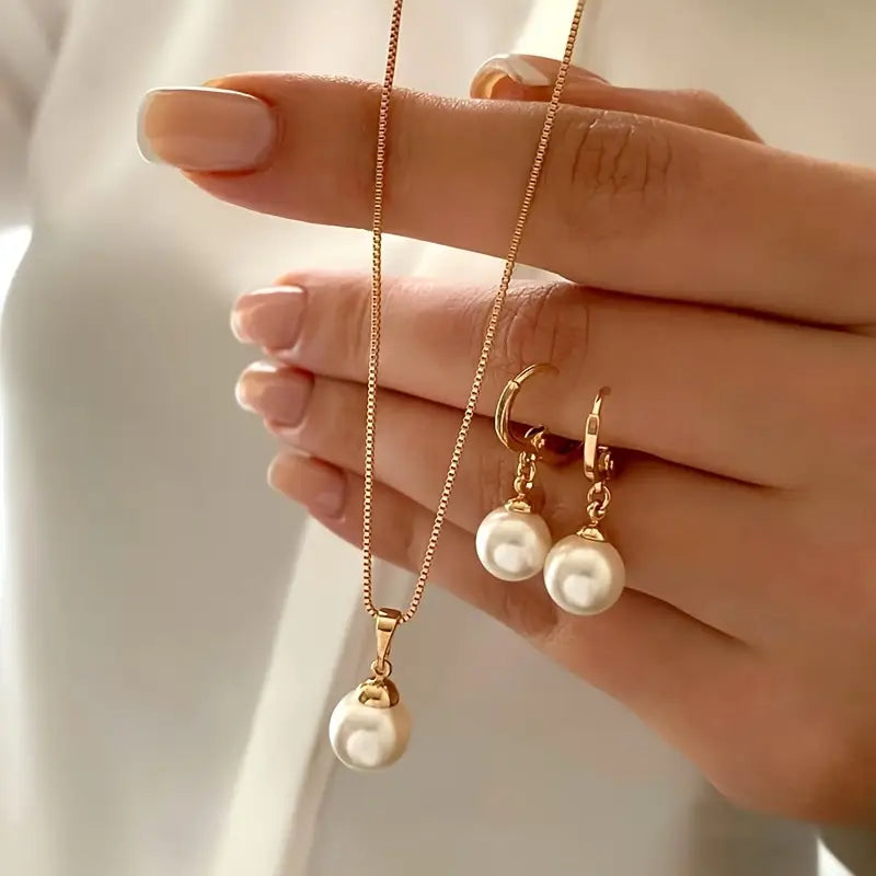 Golden Grace pärlsmyckesset | Guld