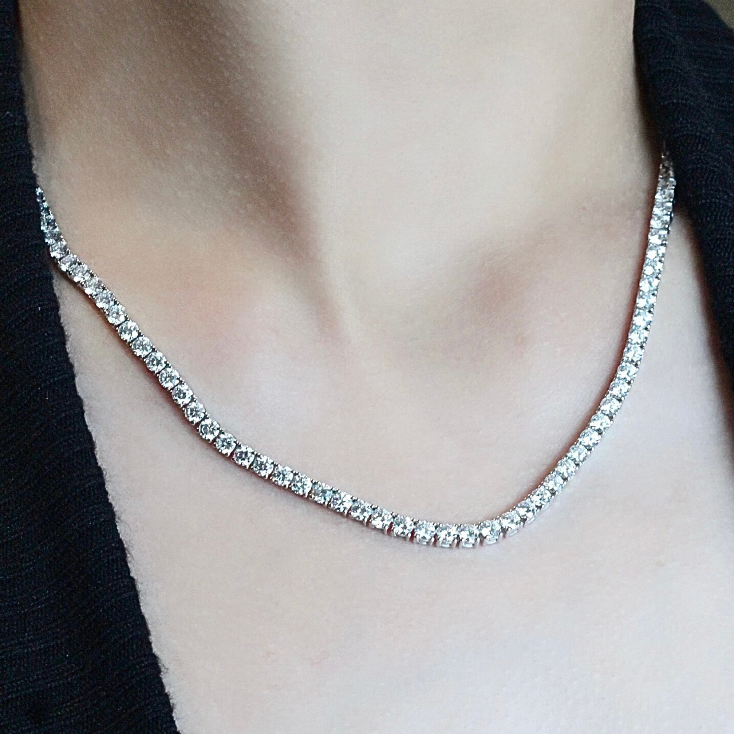 Tennis halsband | Guld