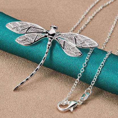 Sterling Silver Trollslända Halsband Symbol Of Grace Transformation