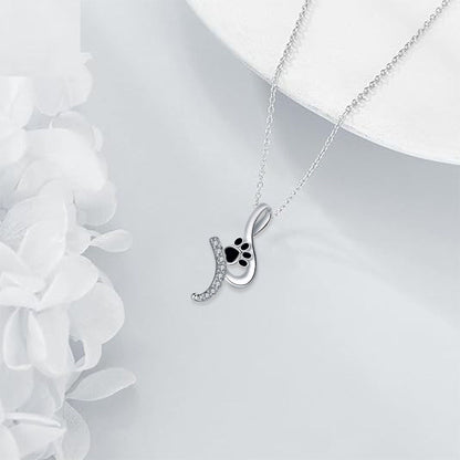 Cute Tass Print Hänge Halsband