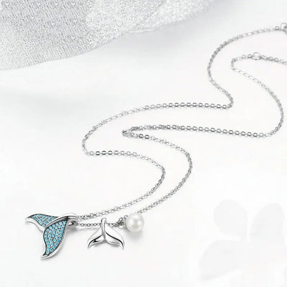 Whale Tail Pärla Ocean Halsband