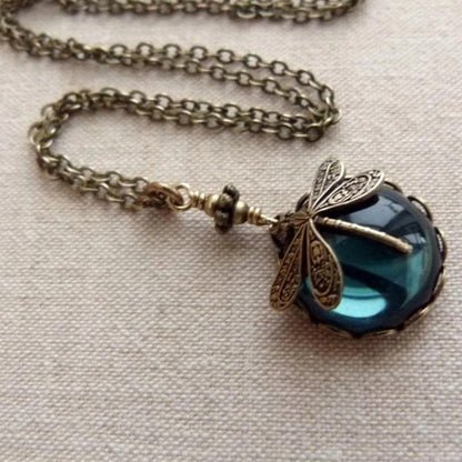 Beautiful Vintage Trollslända Halsband With Bonus Örhängen Limited Time Offer