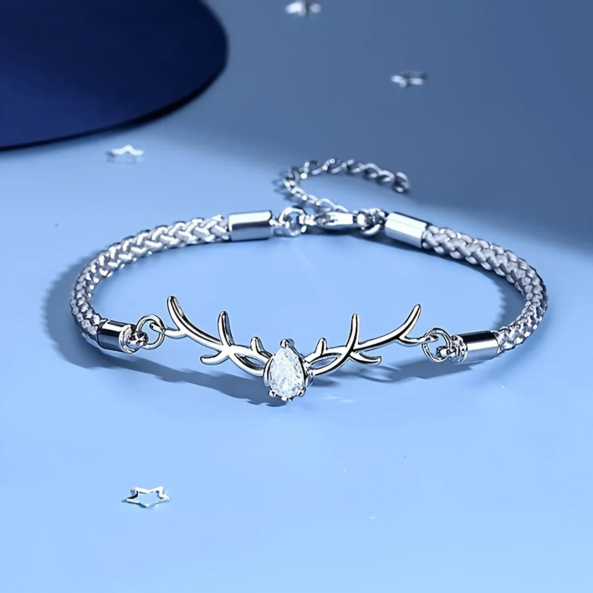 Deer Horn Hjärta Armband Zircon