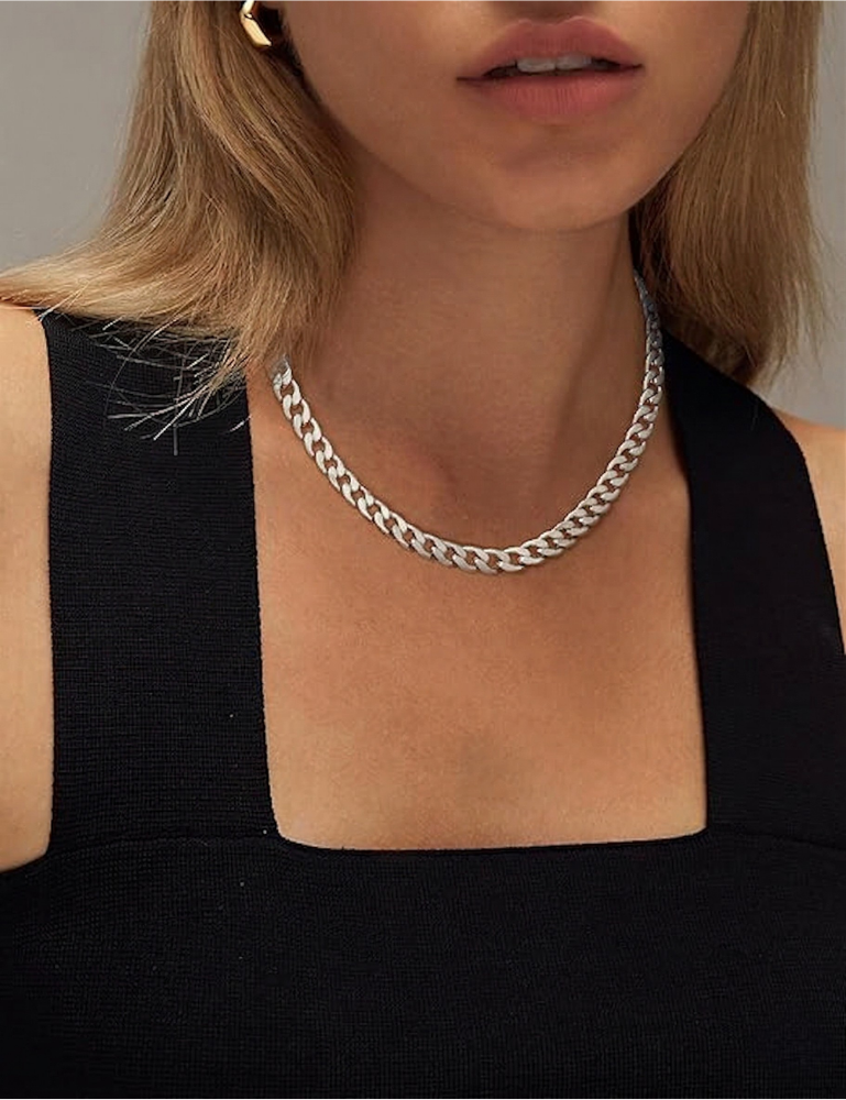 Kraftig Cuban Link halsband | Guld