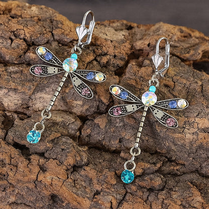 Boucles Doreilles Elegantes En Forme De Libellule Sculptee